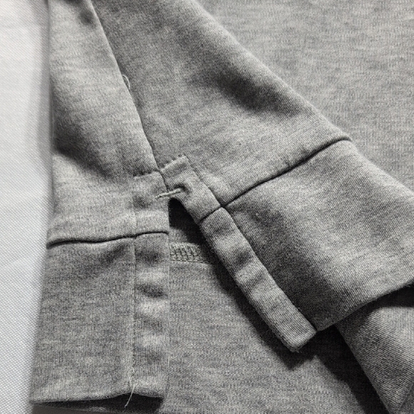 Calving Klein Men's Gray and Navy Colorblock Polo Shirt - Picture 5 of 6